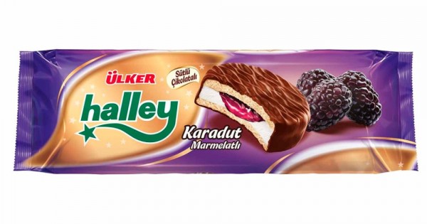 Ulker Halley Chocolate Coated Blackberry